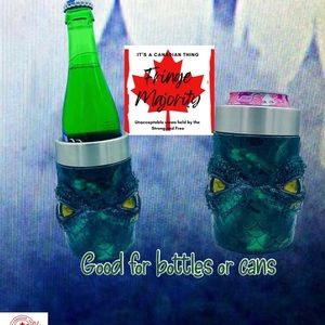 3D dragon eyes, can bottle coolie, stainless steel, epoxy, insulated